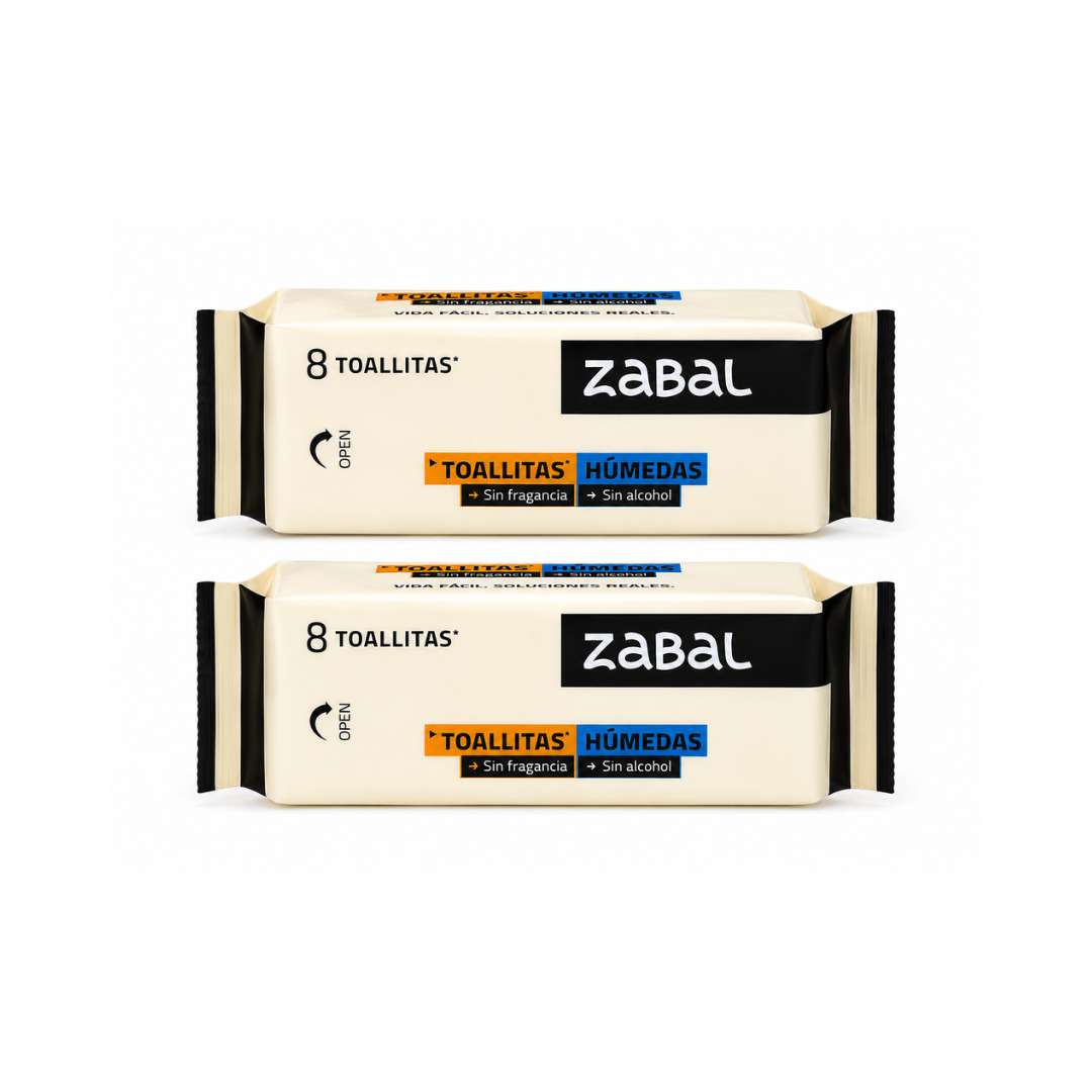 PAÑITOS ZABAL MINI *8 pcs RF: 001ZB