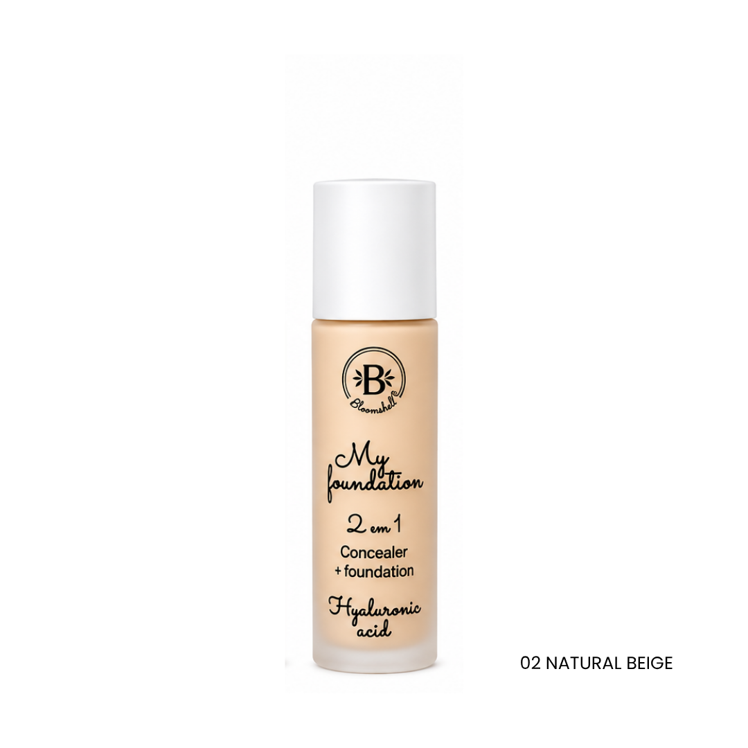 BLOOMSHELL BASE LIQUIDA 2 EN 1 *38ml