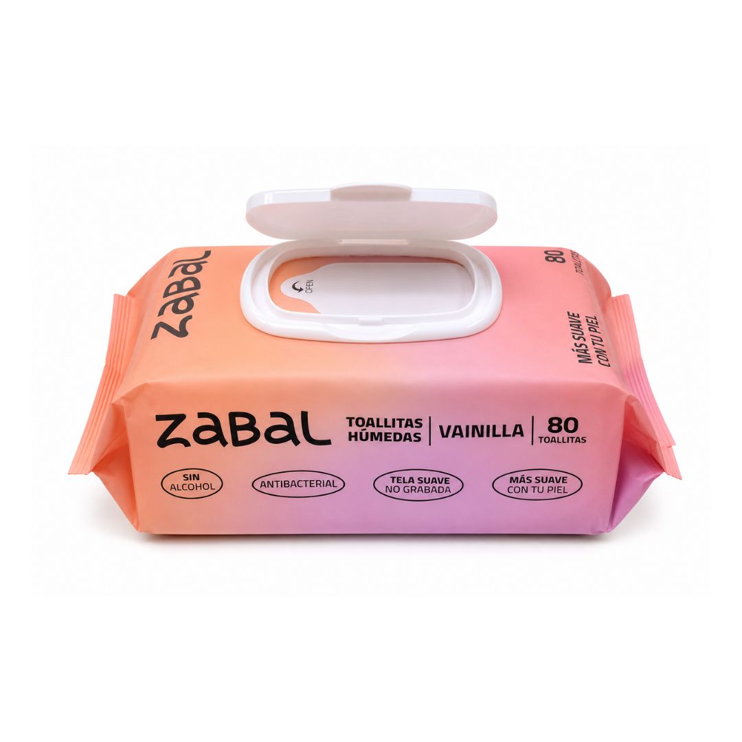 TOALLITA HUMEDA ZABAL PREMIUM *80 VAINILLA ROSADO RF:003ZB