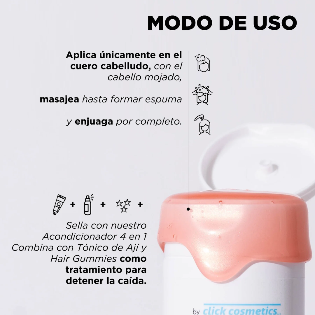 CLICK HAIR SH AJI CABELLO GRASO *300ml