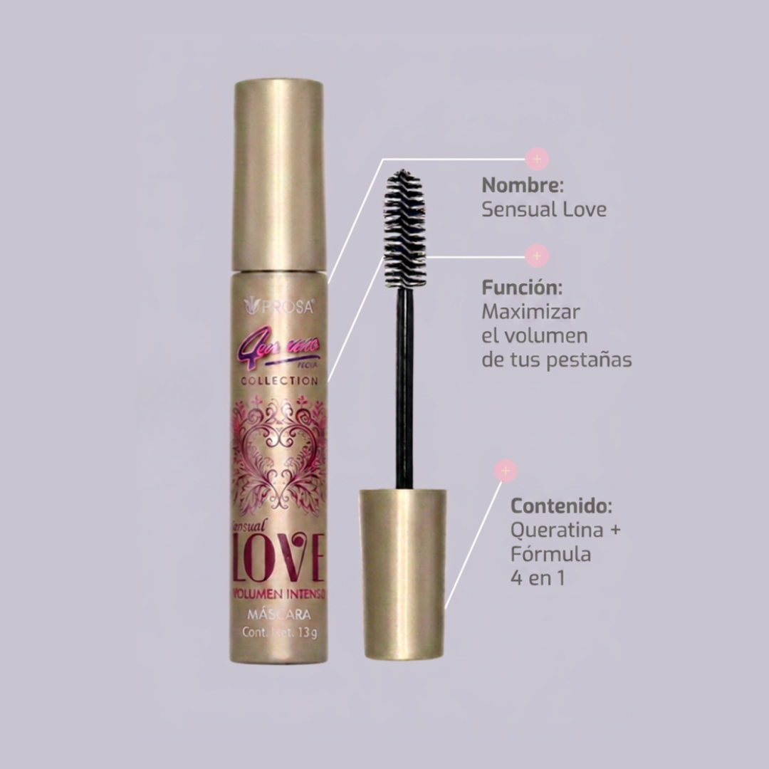 PESTAÑINA PROSA ( DORADA ) SENSUAL LOVE *13g