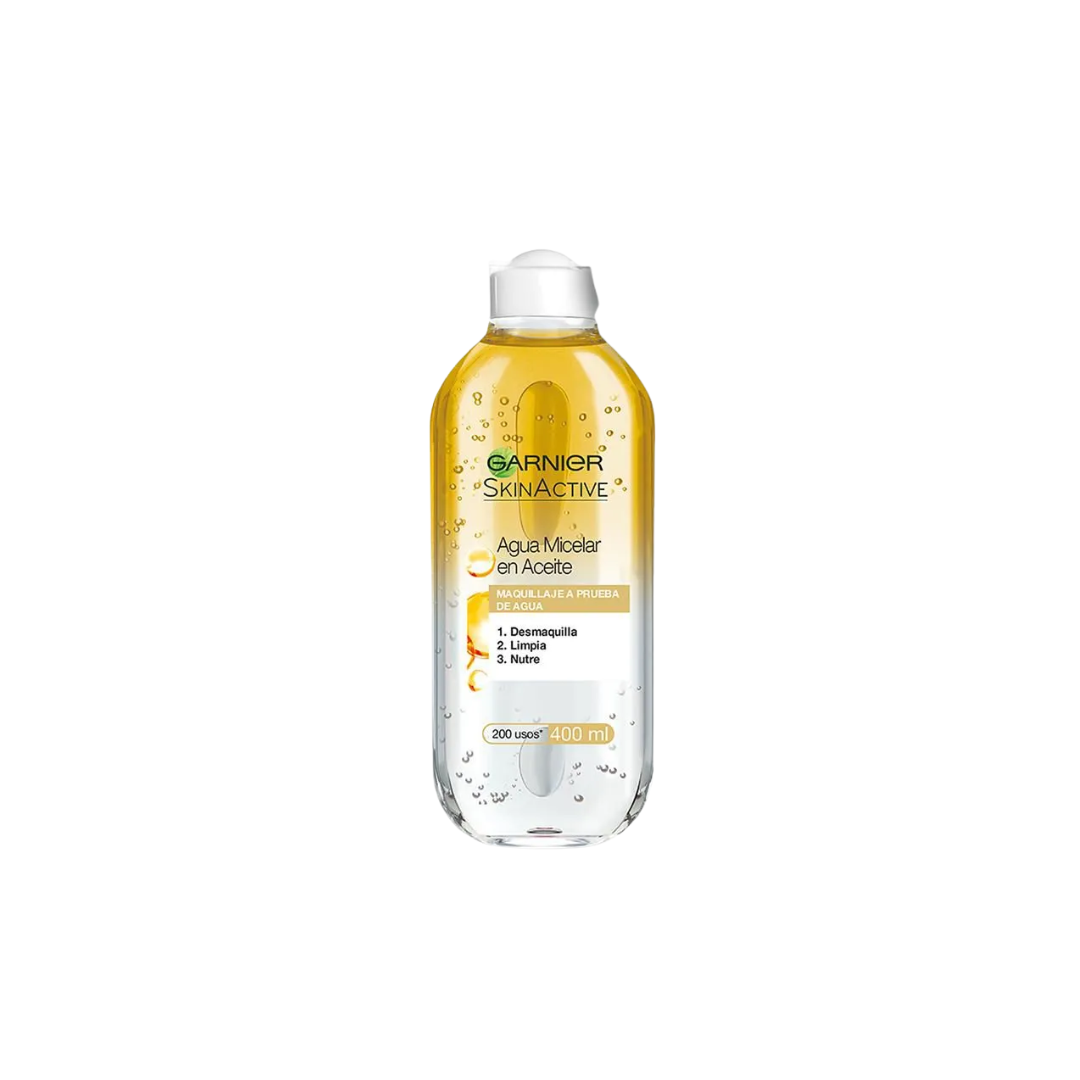 AGUA MICELAR GARNIER ACEITE/OLEO WATERPROOF *400ml