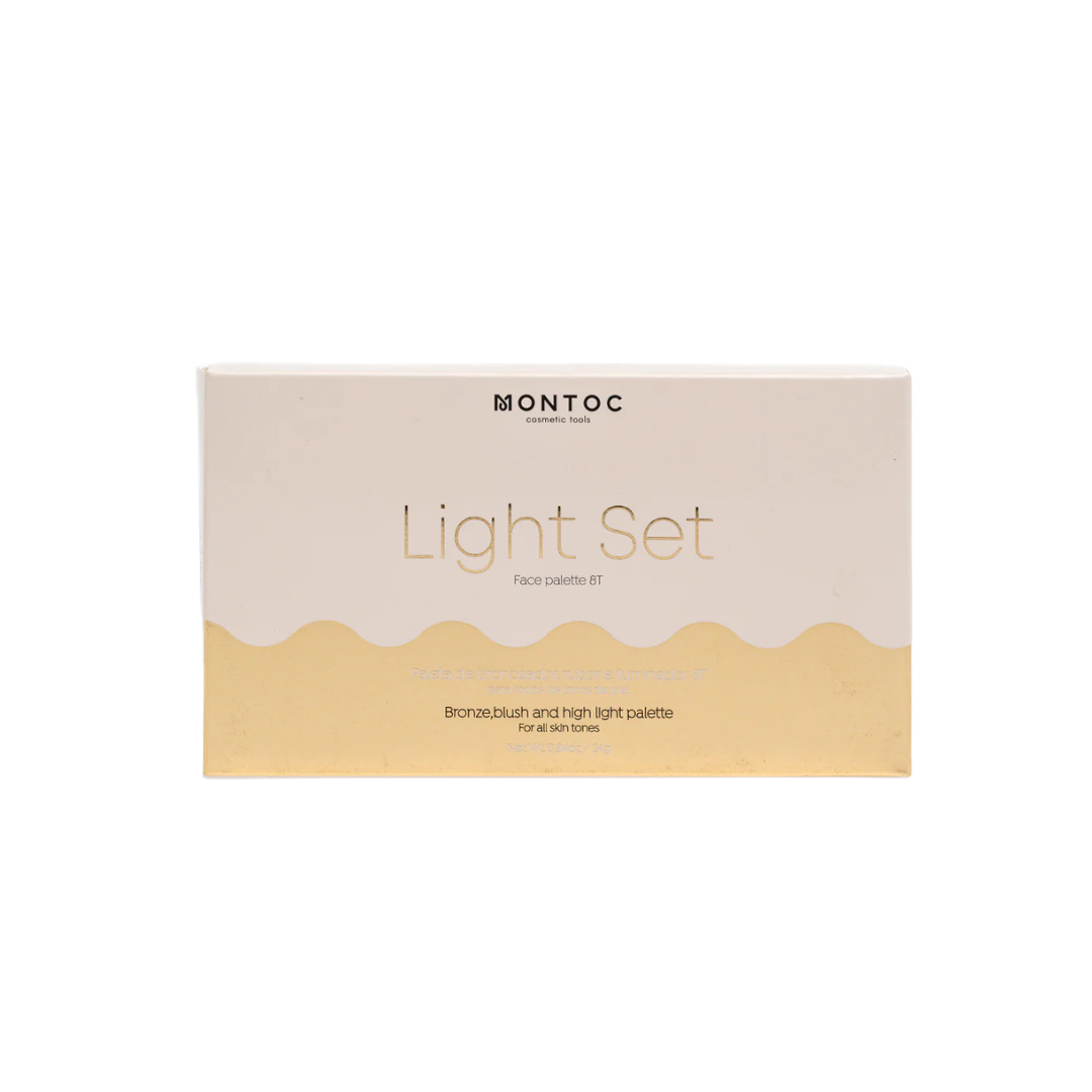 MONTOC PALETA DE RUBOR - BRONCEADOR E ILUMINADOR 8T LIGHT SET