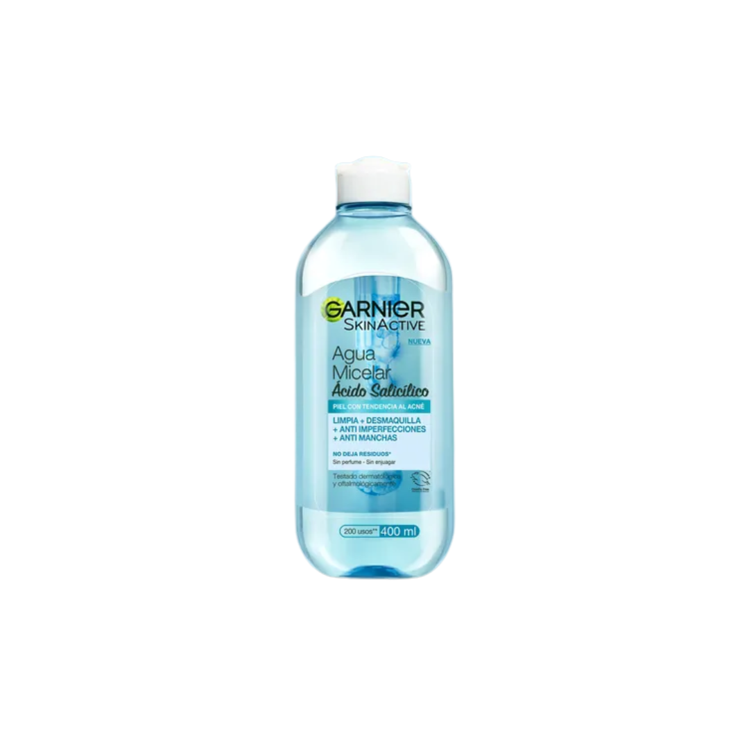 GARNIER AGUA MICELAR ACIDO SALICILICO *400ml