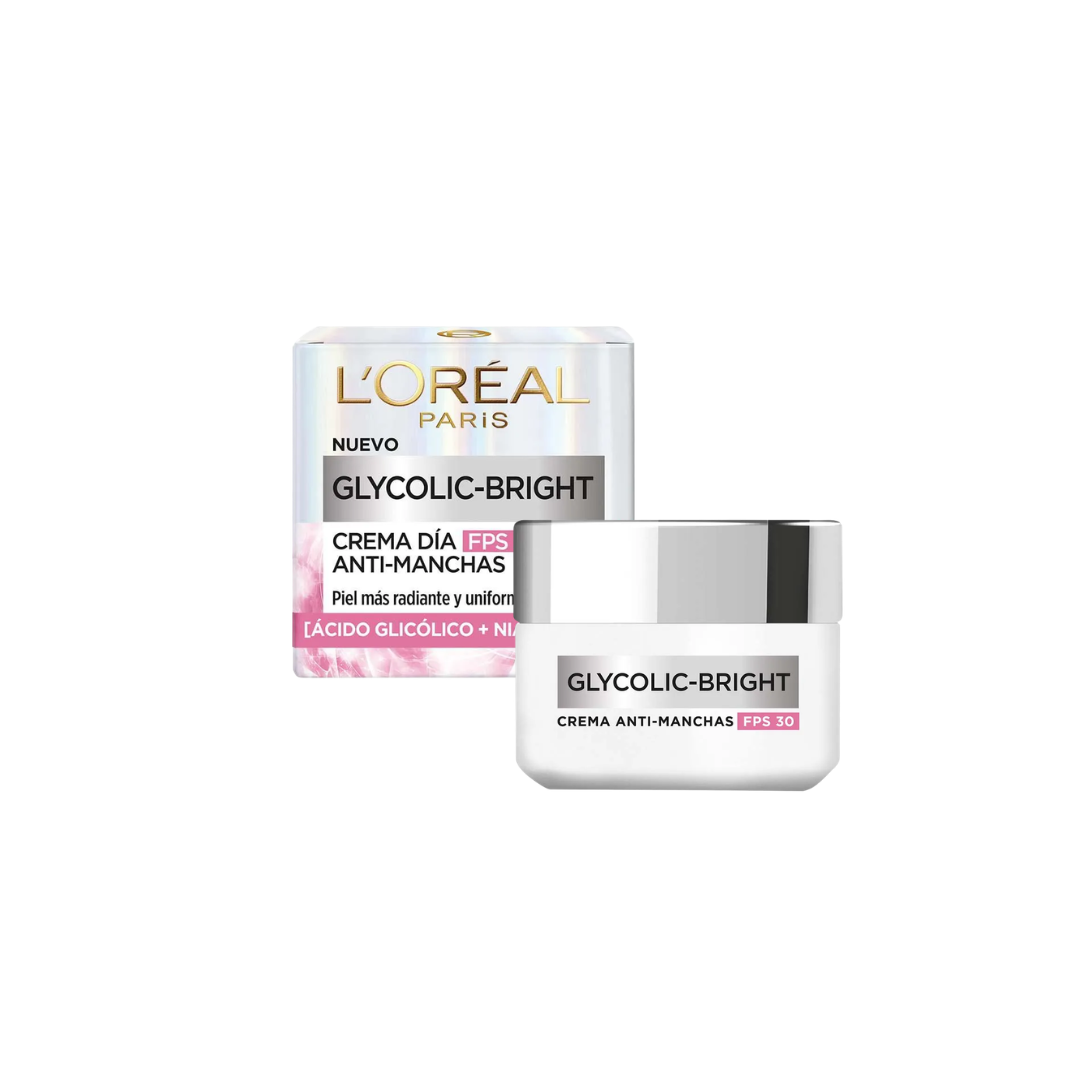 LOREAL GLYCOLIC-BRIGHT CREMA DIA FPS 30 ANTI-MANCHAS *50ml