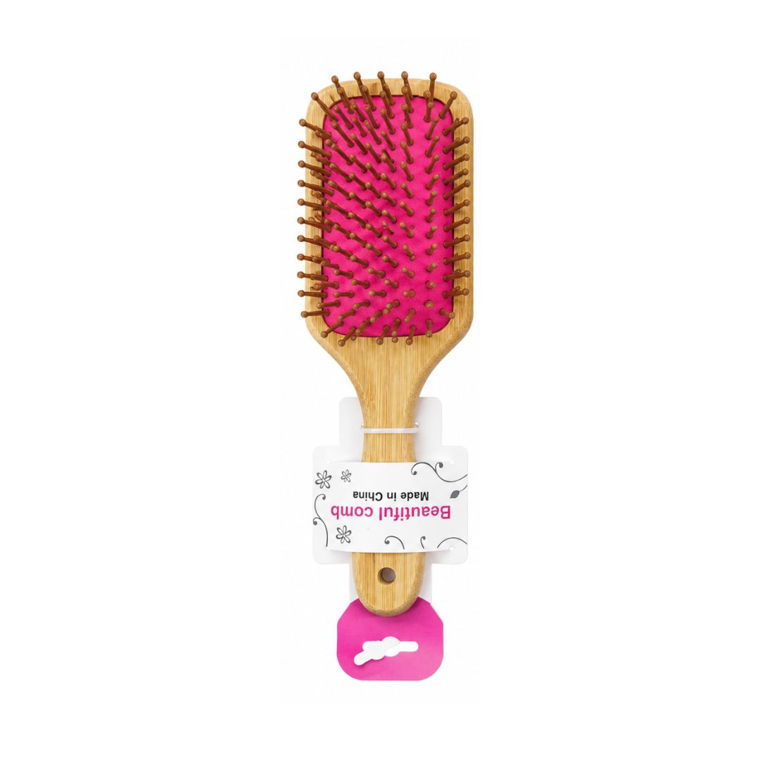 CEPILLO CABELLO BAMBU CUADRADO GDE RF: 9558