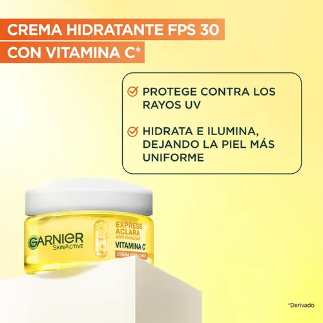 GARNIER CREMA HIDRATANTE FPS 30  *50ml