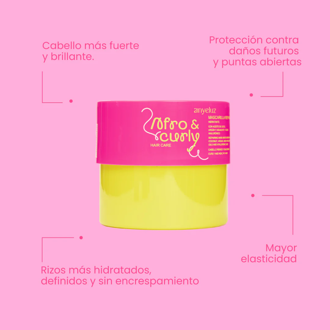 ANYELUZ MASCARILLA REPARADORA AFRO & CURLY *500ml