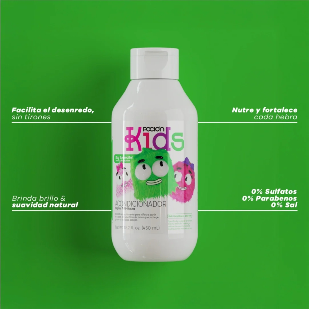 POCION ACONDICIONADOR KIDS ANTI - NUDOS *450ml
