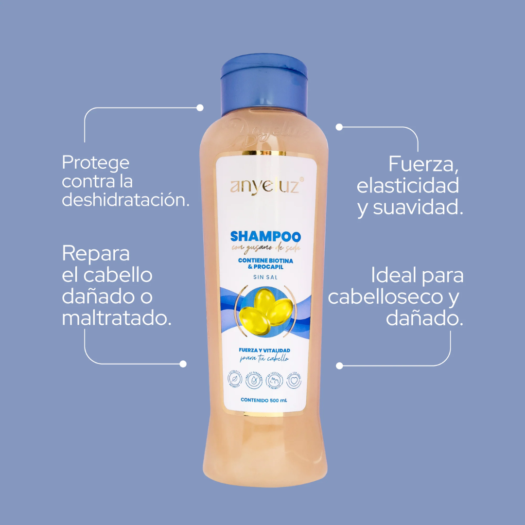 ANYELUZ SH GUSANO DE SEDA* 500ml