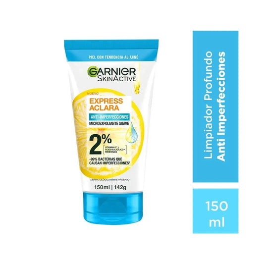 GARNIER GEL LIMPIADOR ANTI ACNE* 150ml