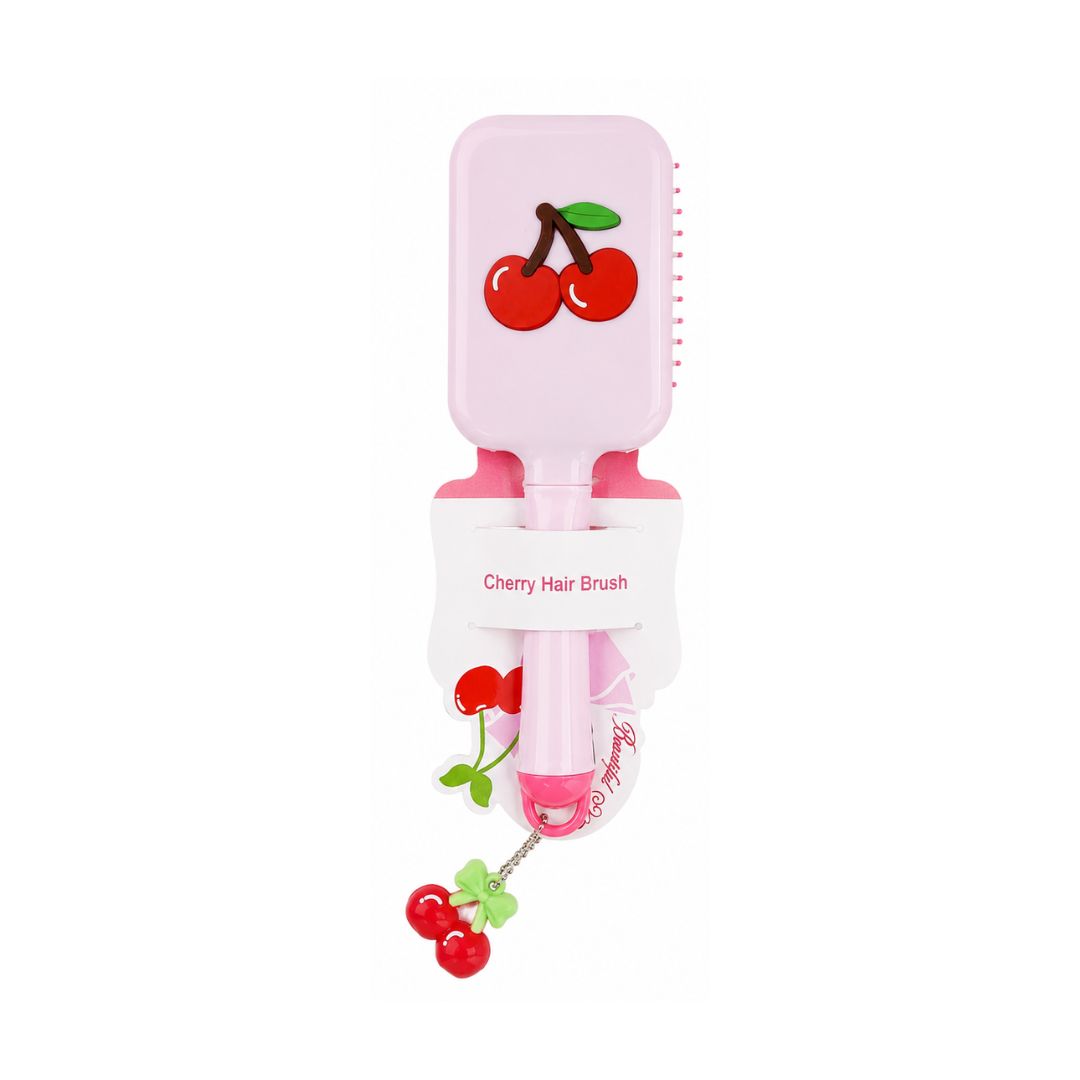 CEPILLO CABELLO CEREZA CUADRADO CON LLAVERO RF: SBY-08