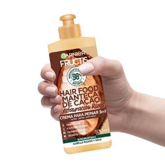 GARNIER CREMA PARA PEINAR CACAO 3 EN 1 RIZOS *300ml