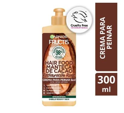 GARNIER CREMA PARA PEINAR CACAO 3 EN 1 RIZOS *300ml